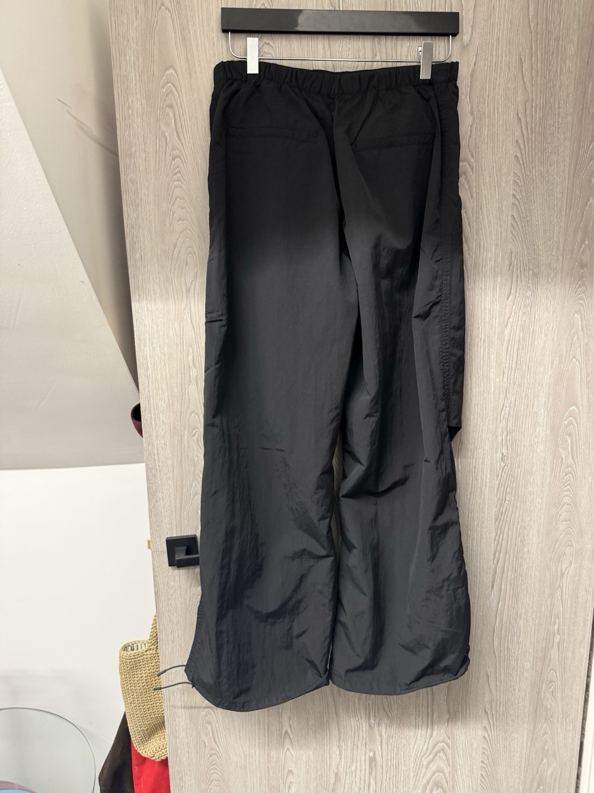 Zara Parachute Black Trousers Small Sold Out Limited image 2