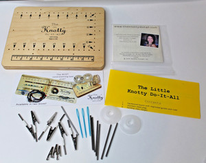 The Little Knotty Do-It-All Beading Jewelry Making DIY Wooden Board 8x10” USA