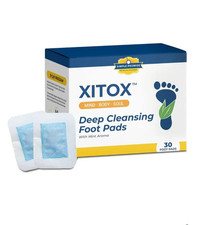 Xitox Deep Cleansing Foot Pads Simple Promise30 Pack Exp. 04/26 With Mint Aroma