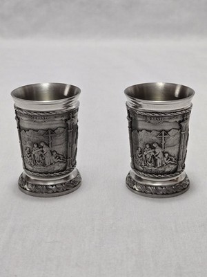 Lot of 2 Artina SKS Zinn 95 Pewter Cups
