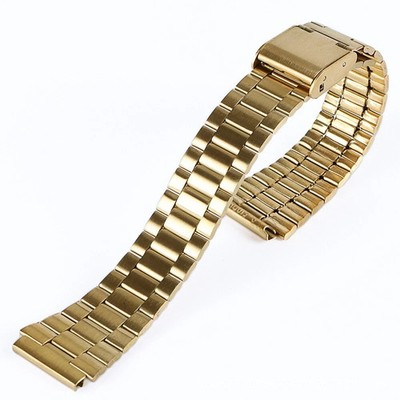 For Casio F91W A158W AE1200 A158 A168 F84 F105 Steel Strap 18mm Metal Watch Band