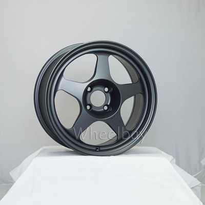 4 PCS  ROTA WHEEL SLIPSTREAM 16X8  4x100 34 67.1  MBLACK  17 LBS