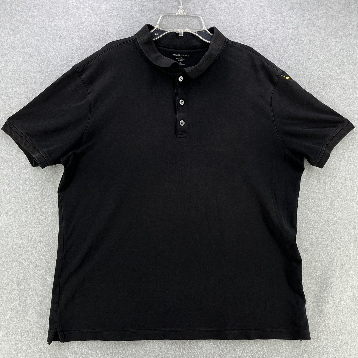 Banana Republic Mens Polo XL X-Large Short Sleeve Slim Fit Premium Cotton  Camisa