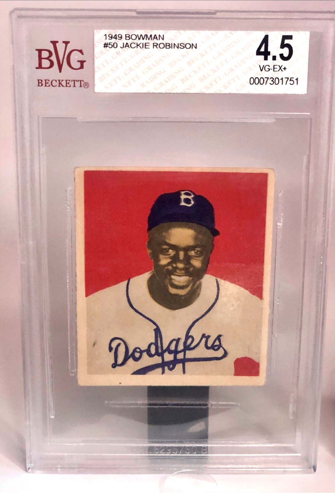 Jackie Robinson 1949 Bowman 50 BGS 4.5 eBay