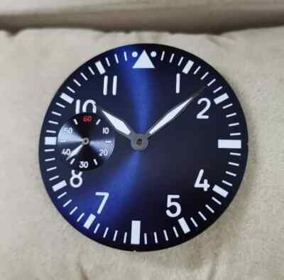 39mm blue dial and Watch hand for ETA6497 6498 seagull ST3600