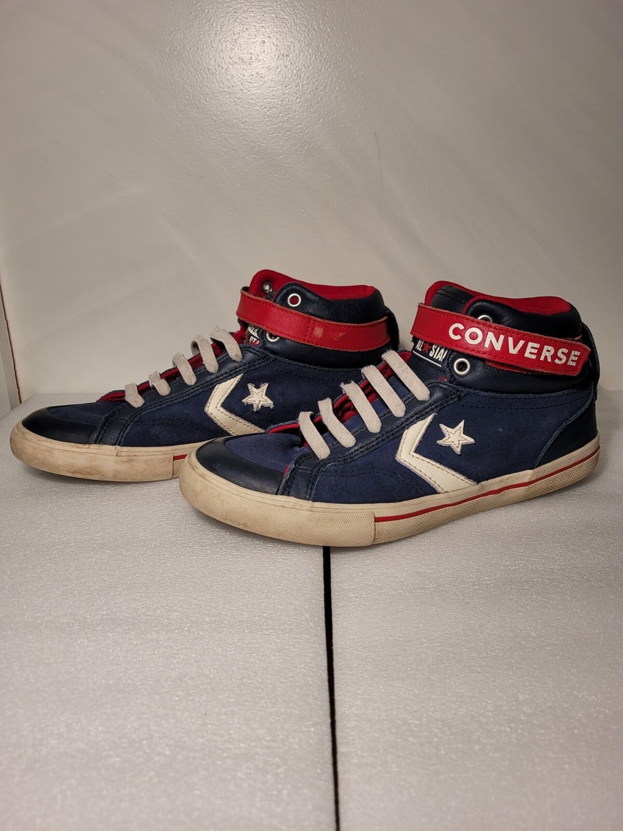 Converse Chuck Taylor All Star Pro Blaze Hi Top Slip On Blue Red
