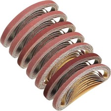 24PCS 1/2x18 inch Sanding Belts 40 60 80-240 Grit Air File Belt Sander Sandpaper