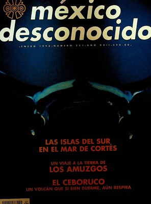 Mexico Desconocido Magazine January 1998 Nayarit El Mar de Cortes