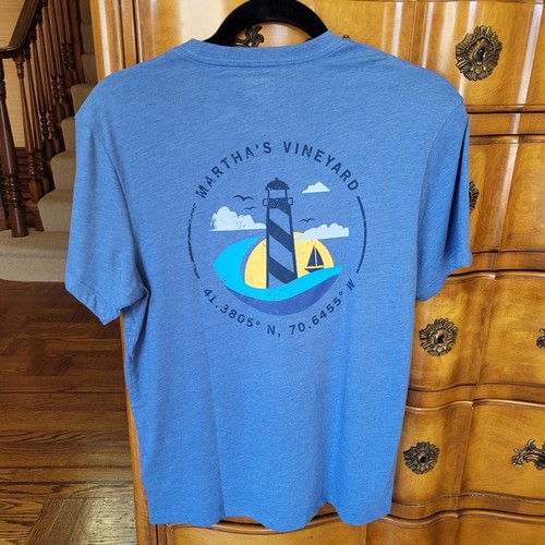 New! J.Crew Mens sz Small S Martha's Vineyard lighthouse t-shirt NWT AV122 - Picture 4 of 9