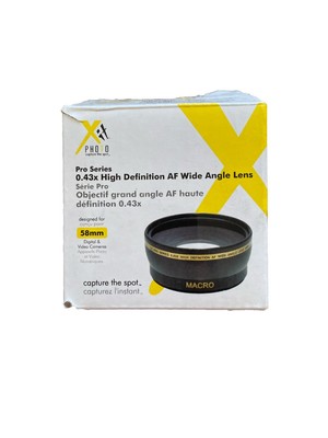 Xit 0.43x High Definition AF Wide Angle Lens For 58mm Digital & Video Cameras