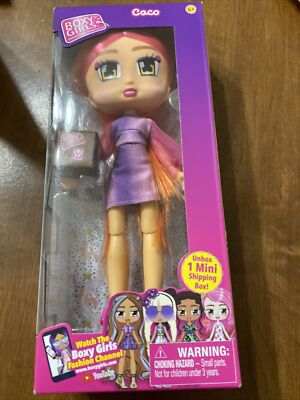 Boxy Girls ''Coco'' Full Size Doll, with 1 Mini Shipping Box, New series 2019 NEW