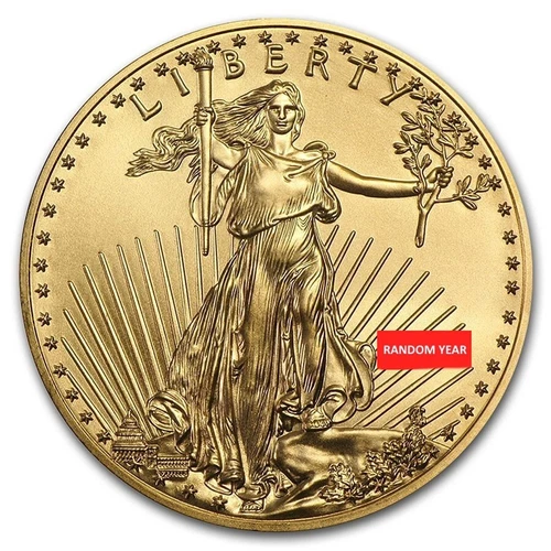 Random Year - 1/2 oz $25 Gold American Eagle Coin BU - In Stock