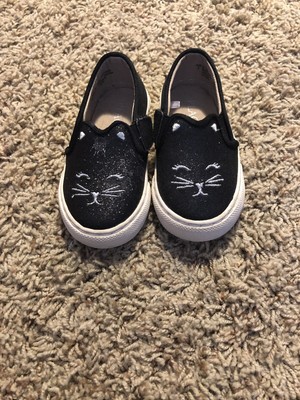 girls black sparkle shoes