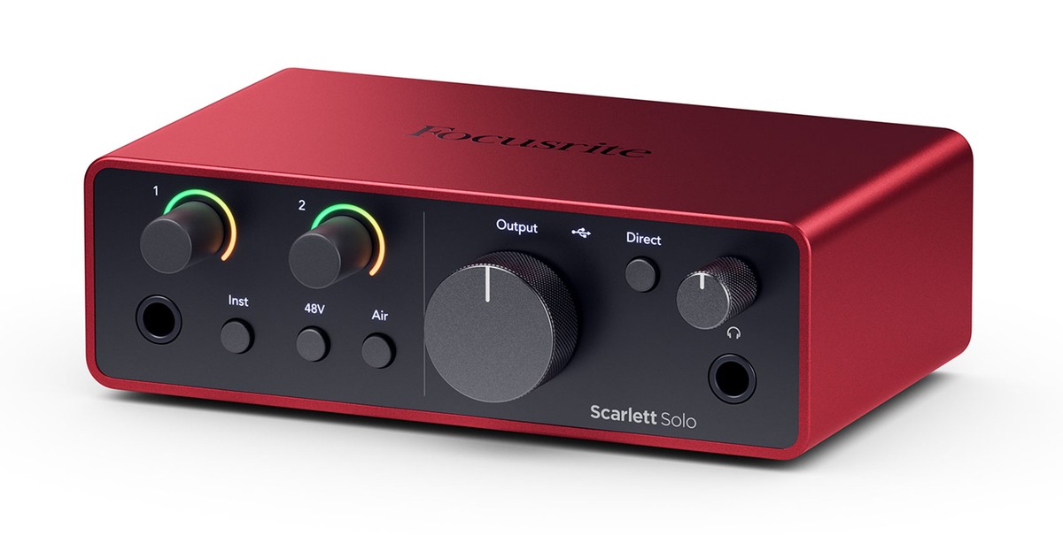 Focusrite Scarlett Solo 4th Gen Studio Recording USB Audio