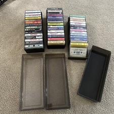 Lot Of 45 Cassettes Classic Country Pop Big Band Specialty Christmas W/Stg Cases