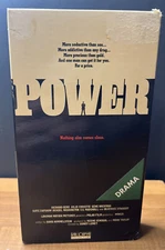 Power VHS Video Tape 1986 Richard Gere Denzel Washington Political Thriller
