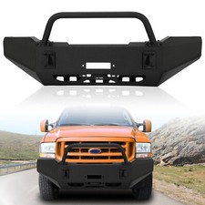 Modular Front Winch Bumper W Bull Bar For Ford F-250 F-350 Super Duty 99-04