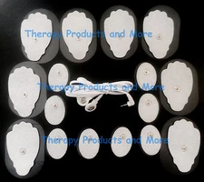 ELECTRODE LEAD CABLE (2.5mm) +PADS(8 LG + 8 SM OVAL) ISMART COMPATIBLE