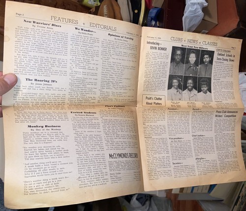 February 1949 Oakland, Calif. McCLYMONDS HIGH SCHOOL Newspaper with WILLIE TASBY - Picture 2 of 6