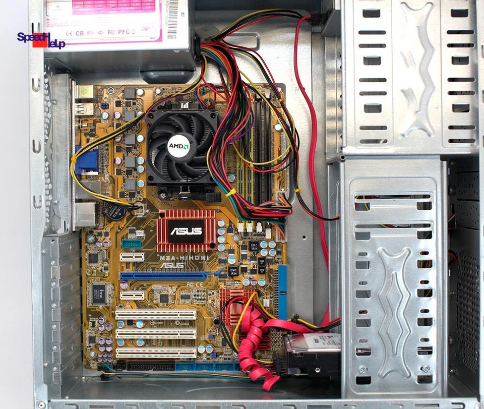 ASUS M3A-H/HDMI AMD PHENOM X3 8650 COMPUTER PC 500GB HDD 4GB RAM WINDOWS XP - Immagine 4 di 4