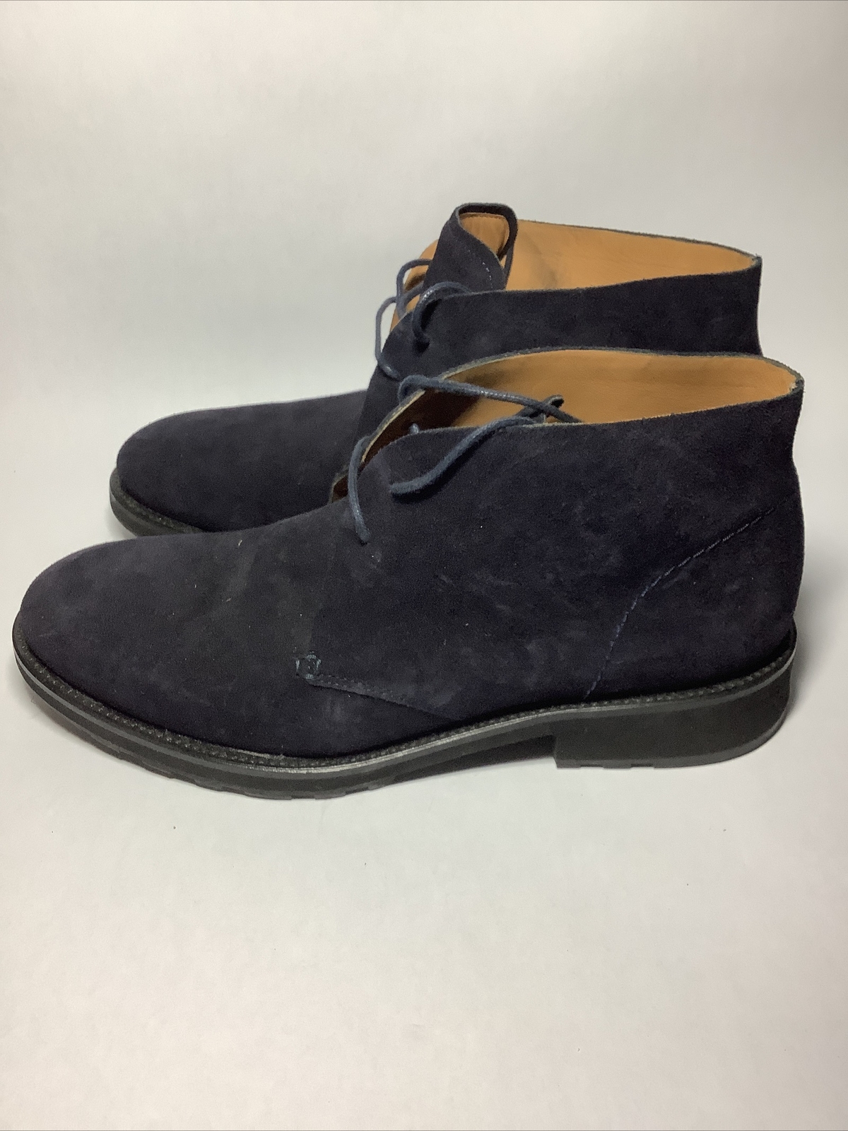 Blue Navy Suede Chukka Boot Shoe | eBay