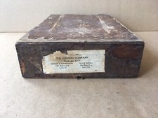 Antique THE HUNTING COMPANY Rochester, NY Wooden Fold-out Box Document Holder