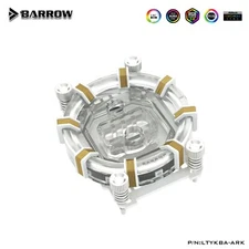 Barrow LTYKBA-ARK CPU Water Block for AMD Ryzen 3 5 7 9 AM3 AM4 AM5 aRGB White