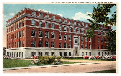 postcard R.E. Olds Hall of Engineering M.A.C. Lansing Michigan A2634