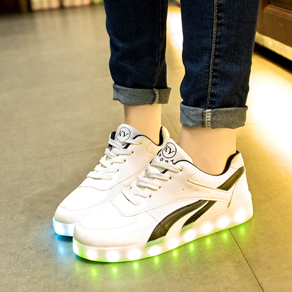 New LED Luminous Shoes Pair Luminous Sneakers Shoes Men Women - Main Image