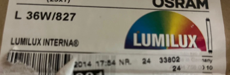 Tuyau Néon OSRAM T8 36w/827 G13 Chaud L36827 0169112