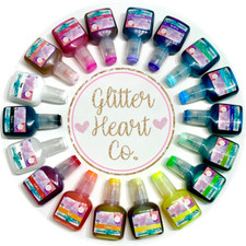 Glitter Alcohol Ink Set - Shimmer Alcohol Inks - Vibrant - DIY