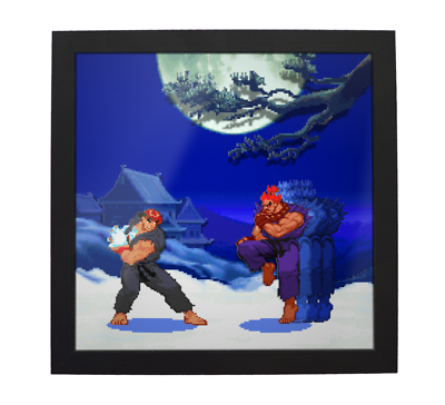 Street Fighter Alpha 2 evil Ryu Vs. Shin Akuma 3D Shadow 