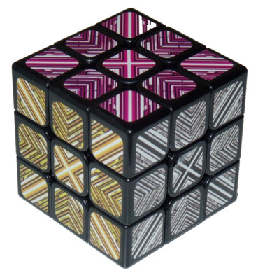 Shenghuo Korn 3x3x3 3x3 mit unregelmäßigem Farbschema Twisty Würfel Puzzle