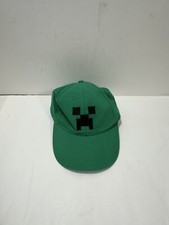 Minecraft Hat Cap Creeper Baseball Green JINX One Size adjustable SnapBack