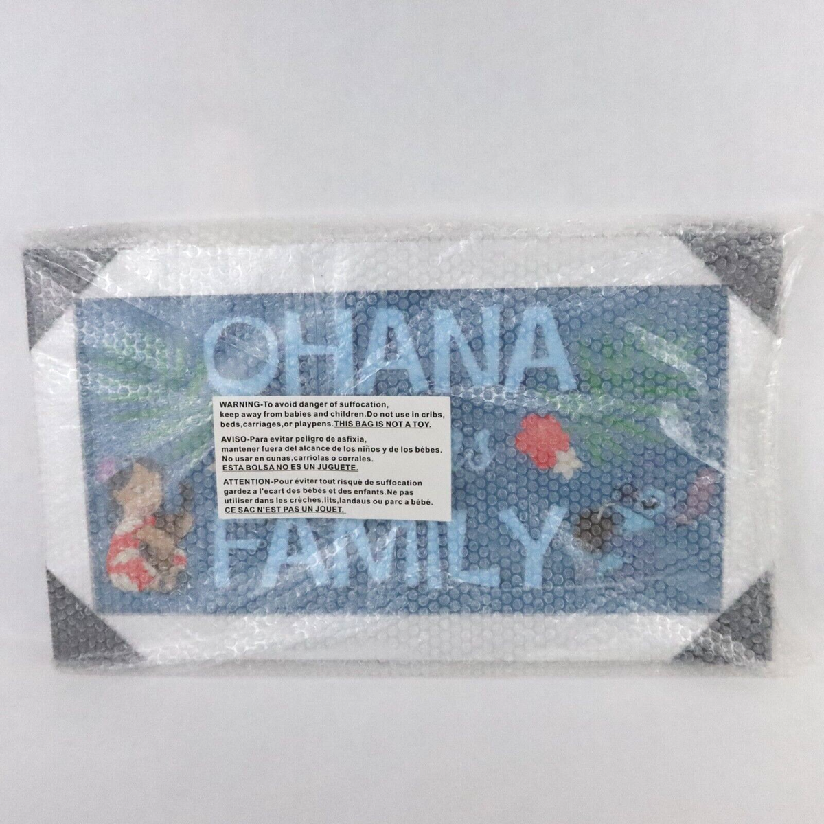 Ohana Means Family Wood Sign - 5x5 Inch Rustic Home Decor For Living Room, Bedroom, Desk