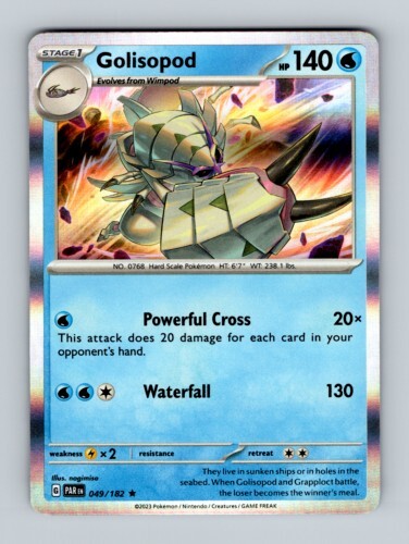 Golisopod Holo Rare Pokemon TCG Card 049/182