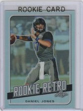 DANIEL JONES ROOKIE CARD Leaf RETRO INSERT RC 2019 New York Giants Football