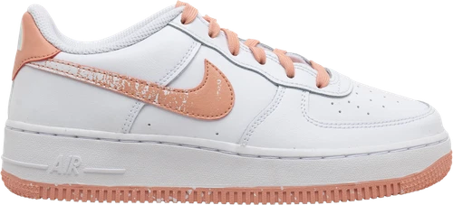 Taglia 6.5 (GS) Nike Air Force 1 LV8 Low White Light Madder Root Mackled