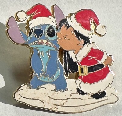Disney Pin PP 26849    WDW - Lilo and Stitch - Kissing Santa