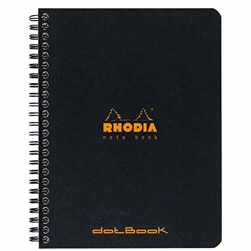 Rhodia 193469C - Quaderno formato A5, 80 fogli a righe, colore: Nero (j0u)