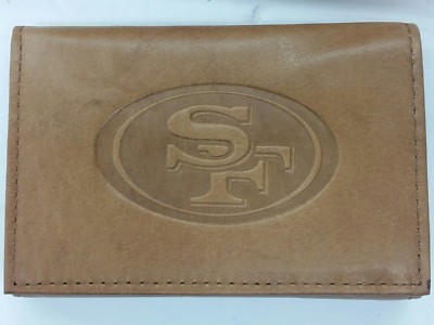 NFL San Francisco 49ers Tri-Fold Leather Wallet, New