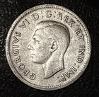 1942 Canada Canadian Dime 10 Cent 80% Silver 1 George VI