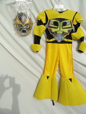 Bumblebee Transformers Prime Animated Fancy Dress Halloween Costume Size 4-6 Sm