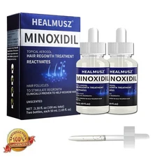 4pack HEALMUSZ Minoxidil 5% Extra Strength Men Hair Regrowth Solution Treatment
