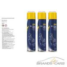 3x 650 ml MANNOL TEXTILE FOAM POLSTERSCHAUMREINIGER POLSTERSCHAUM TEPPICH SITZE
