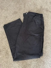 Uncommon Threads Chef Pants Size Xl Black And White Stripped