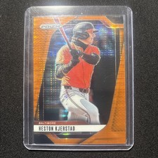 2025 Panini Prizm Heston Kjerstad #211 Orange Pulsar Prizm /399 BALTIMORE