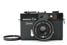 Konica C35 Flash matic Black HEXANON 38mm f2.8 Film Camera Used Exc 3 JAPAN