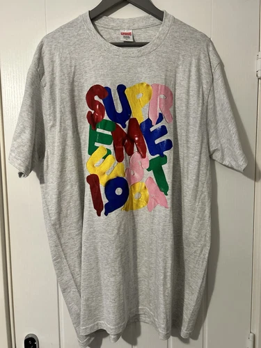 T shirt Supreme Balloons gris cendre taille XL FW20 T shirt boîte logo NEUF