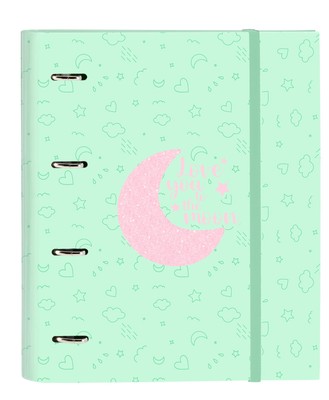 Safta F.C. Barcelona Corporativa - 4 Ring Binder 35 Cm With 100 A4 Sheets, Ideal